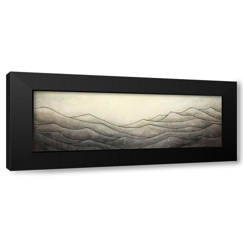 Desaturated Highslands Black Modern Wood Framed Art Print with Double Matting by Atelier B Art Studio