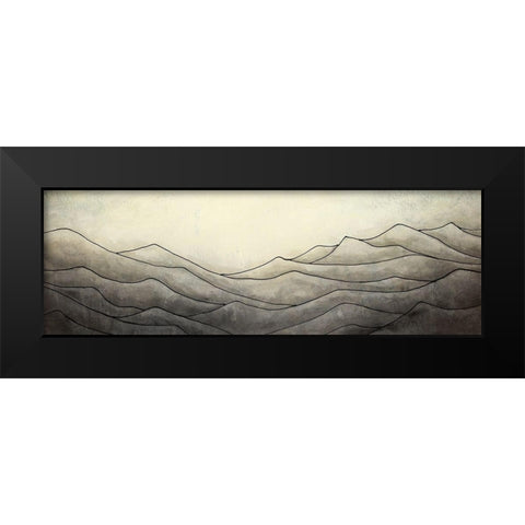 Desaturated Highslands Black Modern Wood Framed Art Print by Atelier B Art Studio