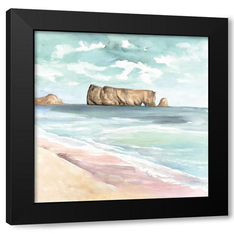 ROCHER PERCé Black Modern Wood Framed Art Print with Double Matting by Atelier B Art Studio
