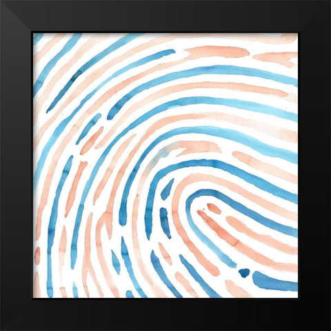 FOOTPRINT Black Modern Wood Framed Art Print by Atelier B Art Studio