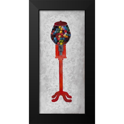 CHEWING GUM DISPENSER Black Modern Wood Framed Art Print by Atelier B Art Studio
