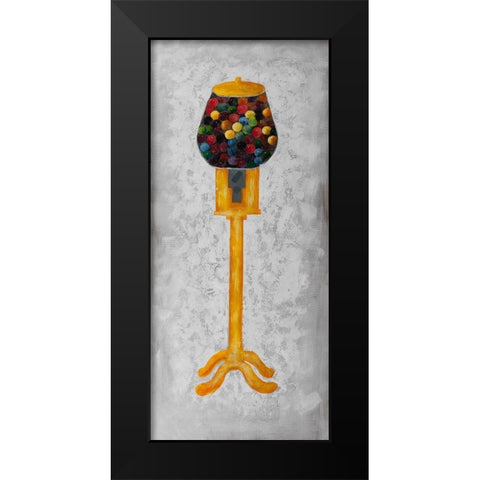 YELLOW GUM DISPENSER Black Modern Wood Framed Art Print by Atelier B Art Studio