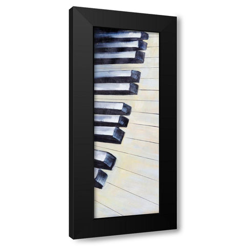 KEYS Black Modern Wood Framed Art Print by Atelier B Art Studio