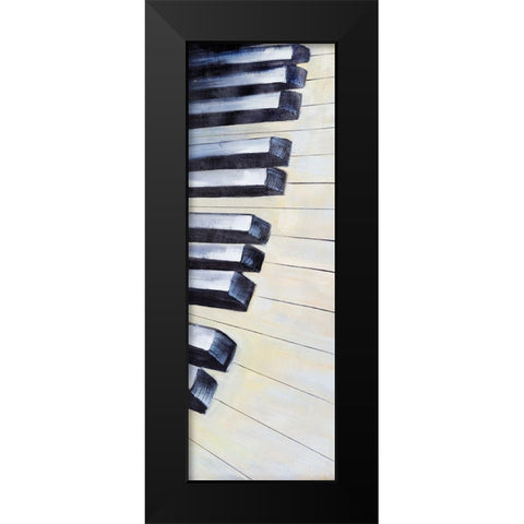 KEYS Black Modern Wood Framed Art Print by Atelier B Art Studio