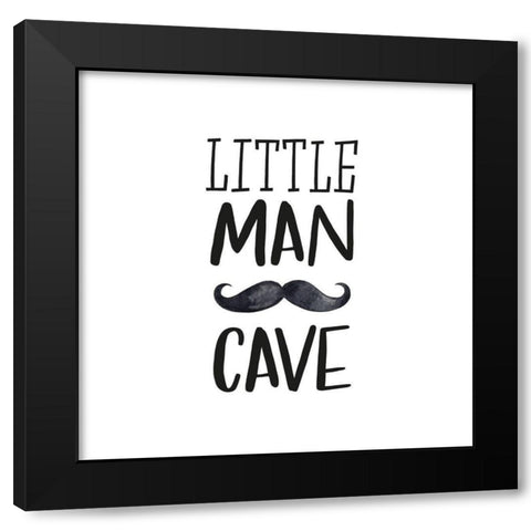 Little Man Cave Black Modern Wood Framed Art Print with Double Matting by Atelier B Art Studio