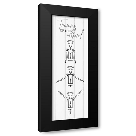 TRAINING OF THE WEEKEND Black Modern Wood Framed Art Print with Double Matting by Atelier B Art Studio