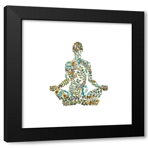 ZEN ATTITUDE Black Modern Wood Framed Art Print with Double Matting by Atelier B Art Studio