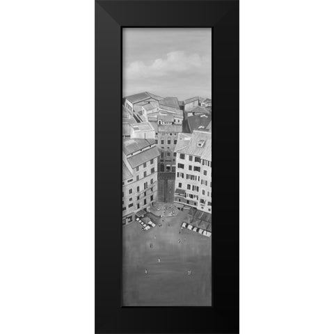 Siena City in Italie Black Modern Wood Framed Art Print by Atelier B Art Studio