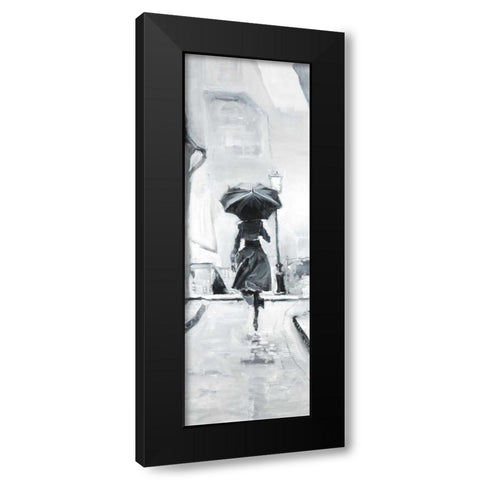 Day in the Rain Black Modern Wood Framed Art Print with Double Matting by Atelier B Art Studio