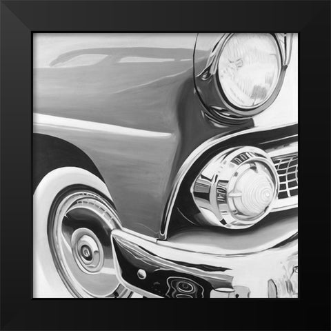 Beautiful Old Car Black Modern Wood Framed Art Print by Atelier B Art Studio