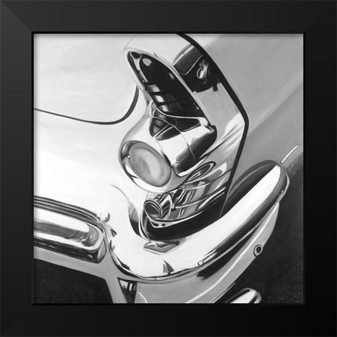 Beautiful Glossy Car Black Modern Wood Framed Art Print by Atelier B Art Studio