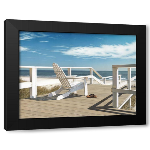 Sun Deck Black Modern Wood Framed Art Print with Double Matting by Pollera, Daniel
