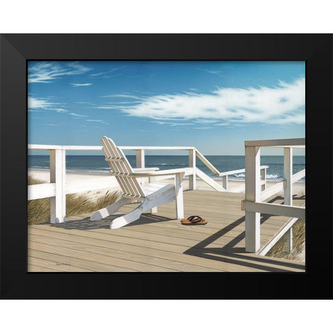 Sun Deck Black Modern Wood Framed Art Print by Pollera, Daniel