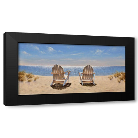 Quite Time Black Modern Wood Framed Art Print with Double Matting by Pollera, Daniel