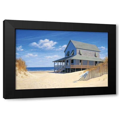 Westerly Breeze Black Modern Wood Framed Art Print with Double Matting by Pollera, Daniel