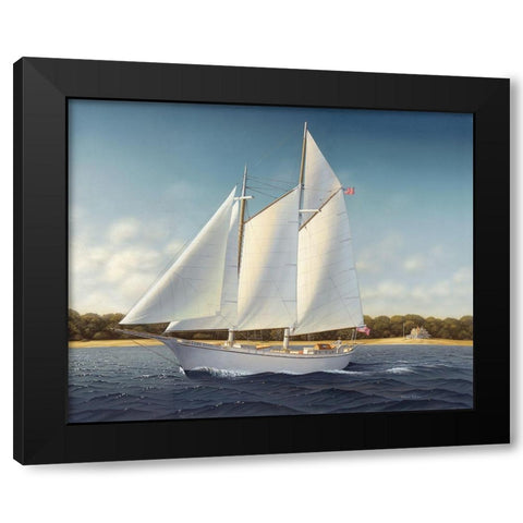 Lady Stirling Black Modern Wood Framed Art Print by Pollera, Daniel