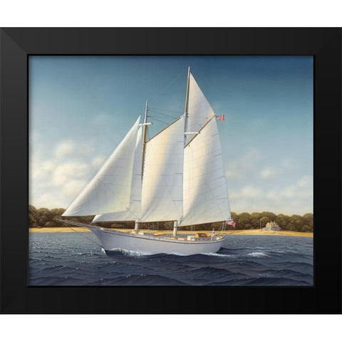 Lady Stirling Black Modern Wood Framed Art Print by Pollera, Daniel