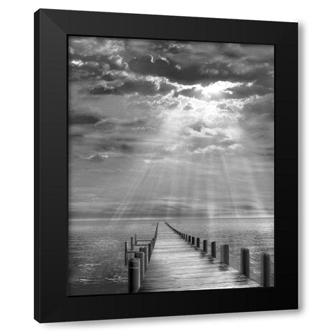 Storm Clearing Black Modern Wood Framed Art Print with Double Matting by Fisch, Ellen