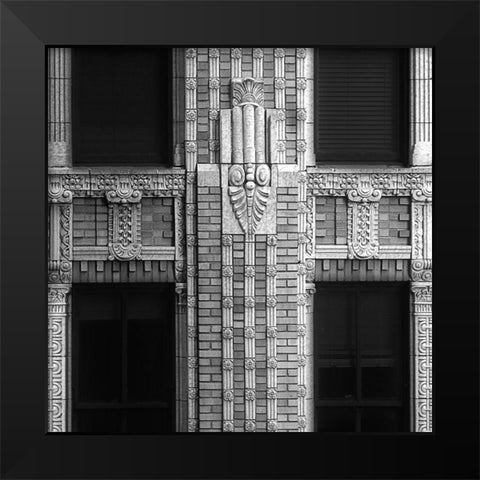 Architectural Detail No. 52 Black Modern Wood Framed Art Print by Fisch, Ellen