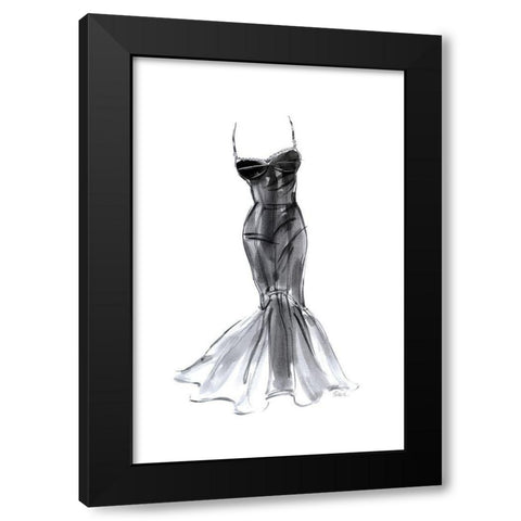 Black Dress With Flair Black Modern Wood Framed Art Print with Double Matting by Amico, Tina