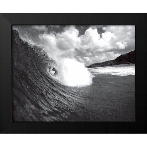 Pipeline II Black Modern Wood Framed Art Print by Anonymous