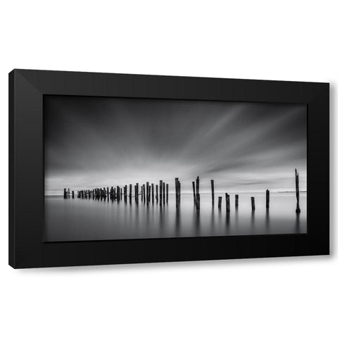 Fine Art Seascape Black Modern Wood Framed Art Print with Double Matting by Andritoiu, M.
