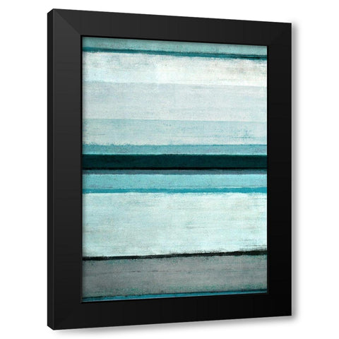 Abstract Stripes Black Modern Wood Framed Art Print by Tice, Carollynn