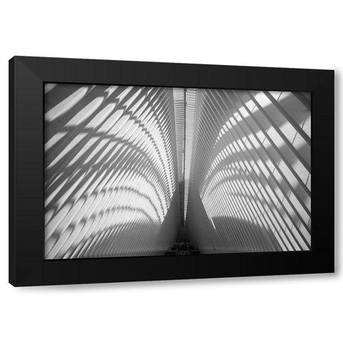 Oculus Ceiling, World Trade Center, NYC Black Modern Wood Framed Art Print with Double Matting by Graciet, Stephane
