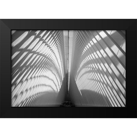 Oculus Ceiling, World Trade Center, NYC Black Modern Wood Framed Art Print by Graciet, Stephane