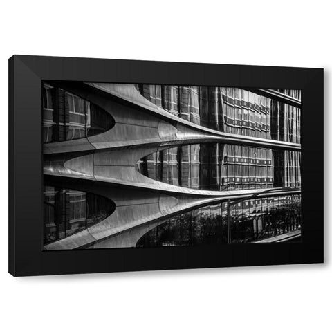 High Line Building,New York City Black Modern Wood Framed Art Print with Double Matting by Graciet, Stephane