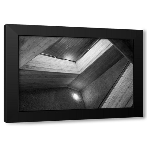Staircase Black Modern Wood Framed Art Print by Graciet, Stephane