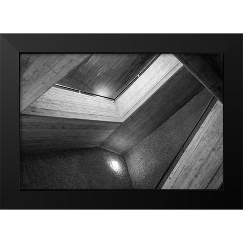 Staircase Black Modern Wood Framed Art Print by Graciet, Stephane