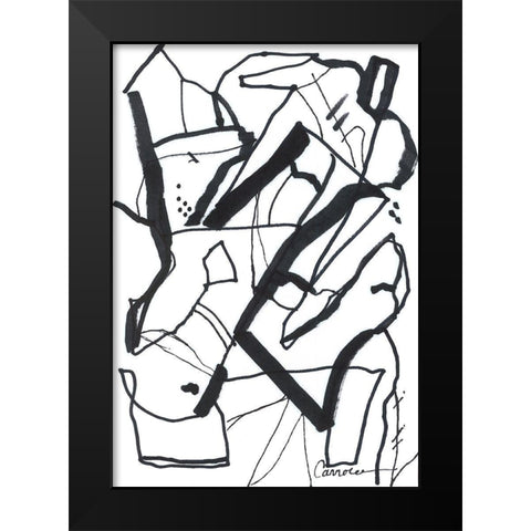 Conflict I Black Modern Wood Framed Art Print by Carroccio, Lisa