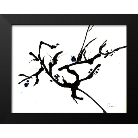 Branching Out II Black Modern Wood Framed Art Print by Carroccio, Lisa