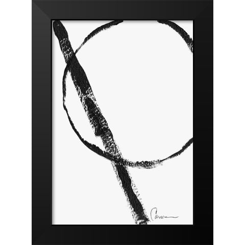 Eclipse Black Modern Wood Framed Art Print by Carroccio, Lisa
