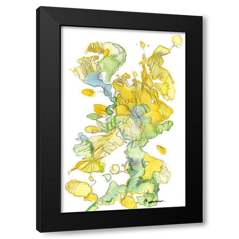 Earthscape Black Modern Wood Framed Art Print by Carroccio, Lisa