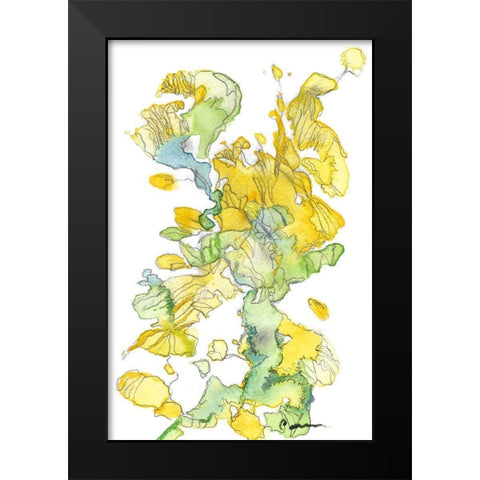 Earthscape Black Modern Wood Framed Art Print by Carroccio, Lisa