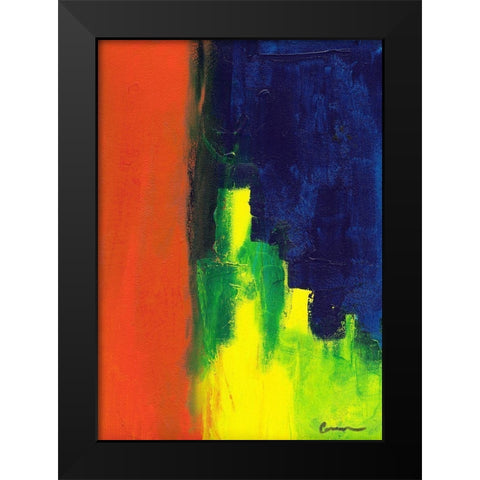 Intrusion Black Modern Wood Framed Art Print by Carroccio, Lisa