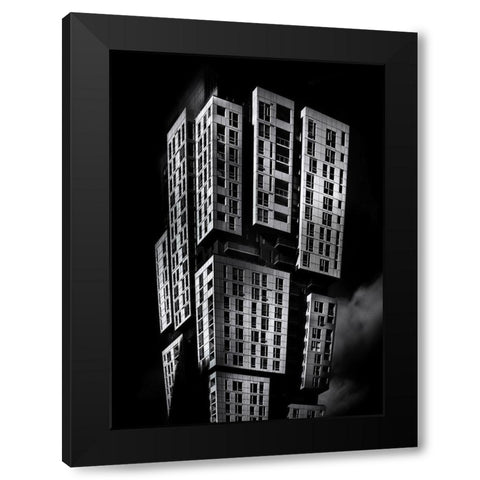Picasso Condos,Toronto Black Modern Wood Framed Art Print with Double Matting by Carson, Brian