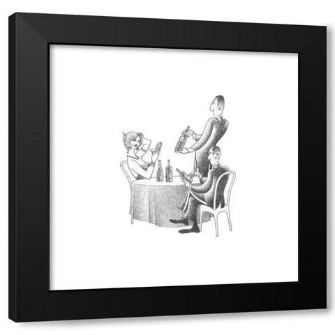 Many Choices Black Modern Wood Framed Art Print with Double Matting by Vilar, Roger