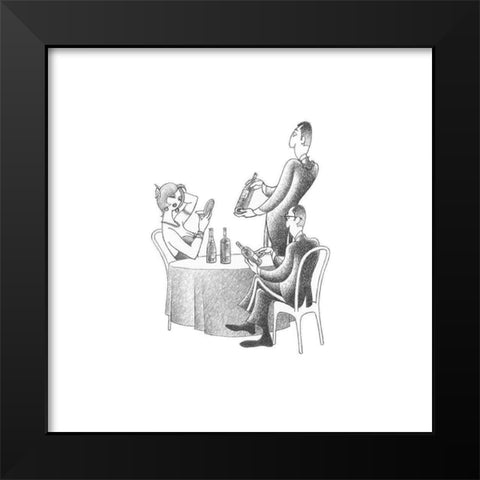 Many Choices Black Modern Wood Framed Art Print by Vilar, Roger