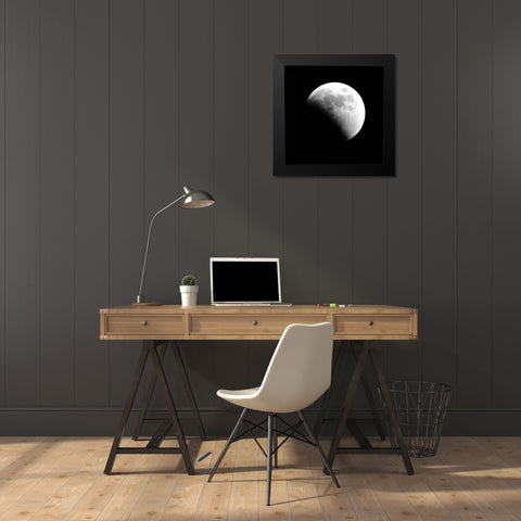 Eclipse II Black Modern Wood Framed Art Print by Anonymous