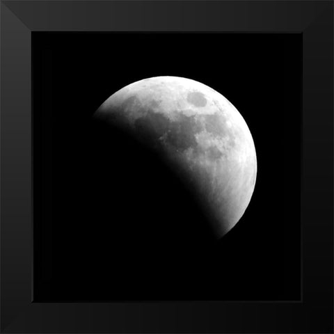 Eclipse III Black Modern Wood Framed Art Print by Anonymous