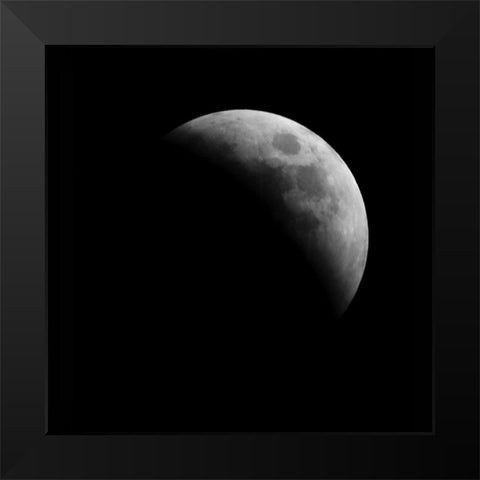 Eclipse IV Black Modern Wood Framed Art Print by Anonymous