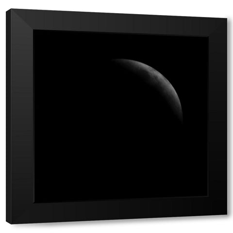 Eclipse VI Black Modern Wood Framed Art Print by Anonymous