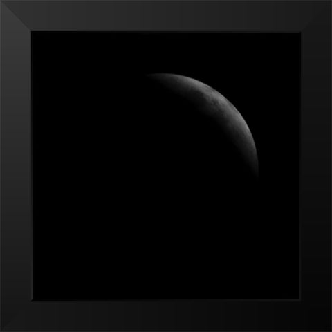 Eclipse VI Black Modern Wood Framed Art Print by Anonymous