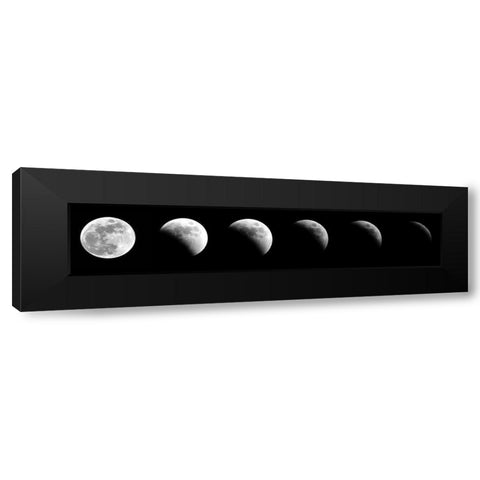 Lunar Eclipse Black Modern Wood Framed Art Print by Anonymous