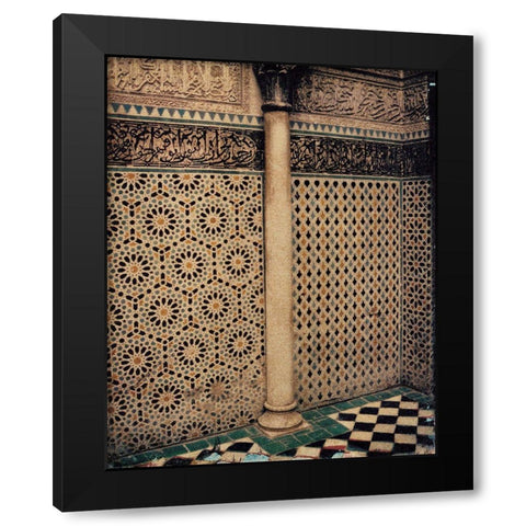 The Column Black Modern Wood Framed Art Print by Unknown