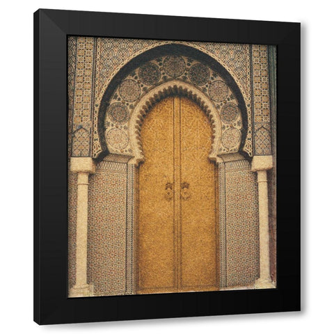 The Mosque Black Modern Wood Framed Art Print by Unknown