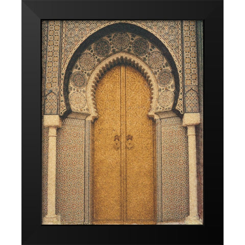 The Mosque Black Modern Wood Framed Art Print by Unknown